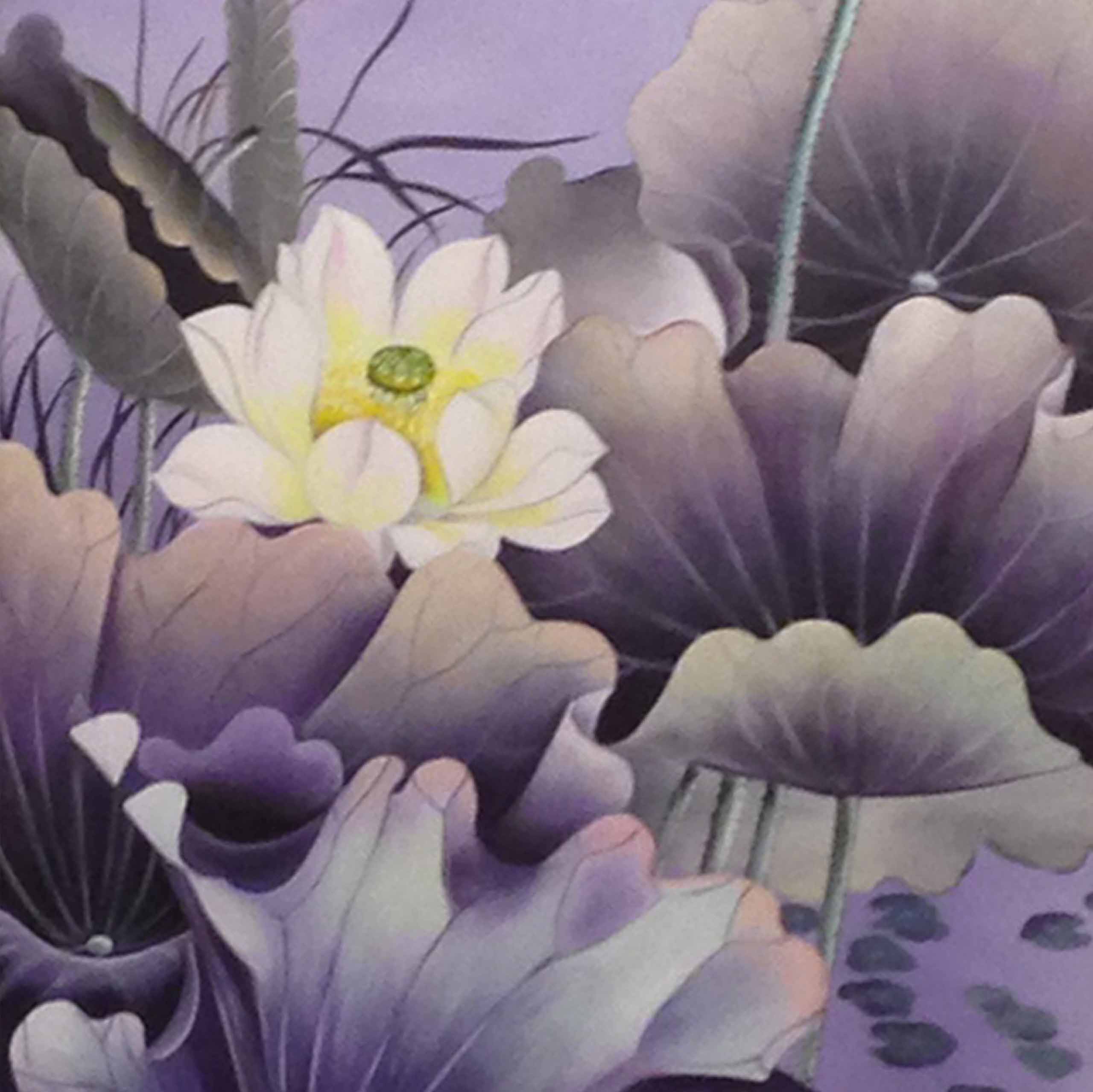Lotus oil painting - TSD299LHAR